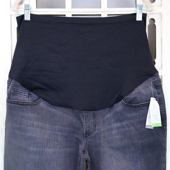 Time and Tru Maternity Skinny Jeans size 12 New - Picture 3 of 11